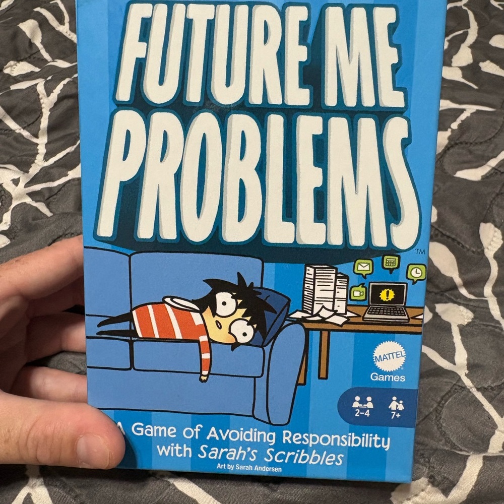 Future Me Problems Board Game - Blue